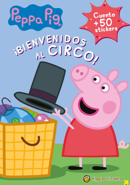 220 el gato de hojalata peppa pig 50 stickers bienvenido al circo