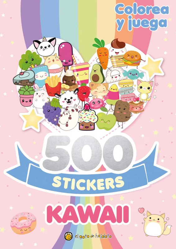 242 500 stickers kawaii el gato de hojalata
