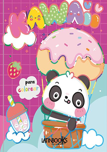 244 para colorear kawaii latinbooks