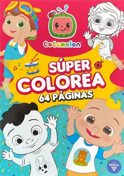 272 vertice super colorea 64 paginas cocomelon