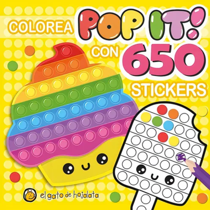 299 el gato de hojalata pop it con 1000 stickers cupcake