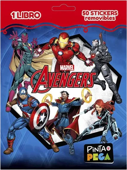 Pinta y pega avengers 9786313034888