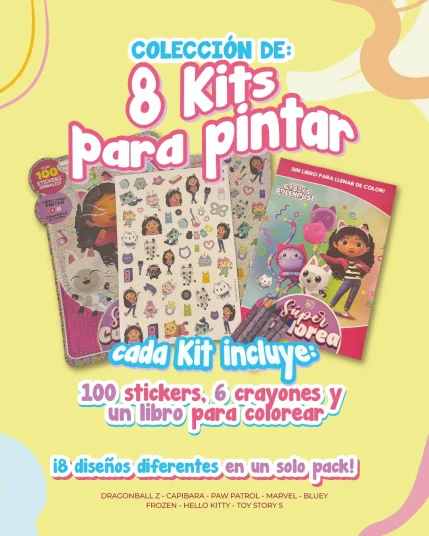 Colección Super Colorea 8 libros