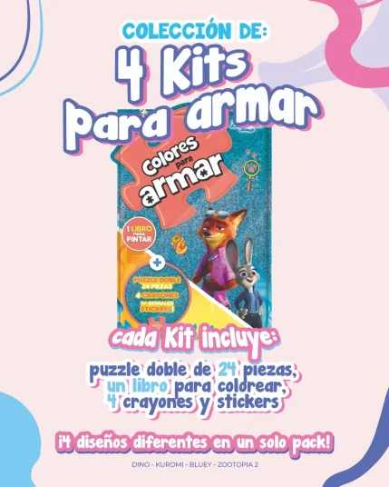 Colores para armar 4 kits