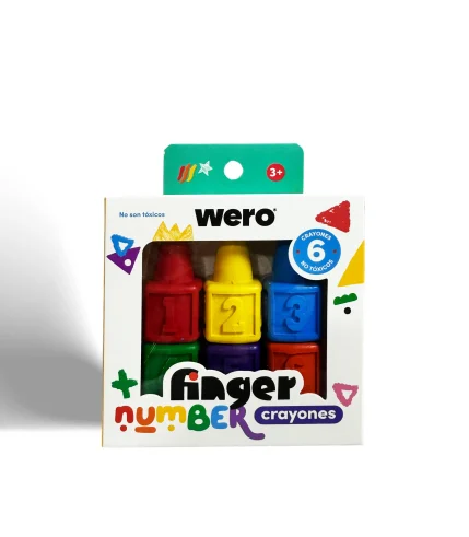 WERO FINGER NUMBER CRAYONES VISTA 1